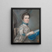 Självporträtt - Lady Mary Lowther — inramlat konstverk på väggen