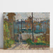 Reproduktion av målningen Lagny, Nono vid trädgårdens grind - Henri Lebasque