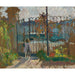 Reproduktion av målningen Lagny, Nono vid trädgårdens grind - Henri Lebasque