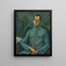 Portrait de Tersánszky Józsi Jenő - Lajos Tihanyi — inramlat konstverk på väggen