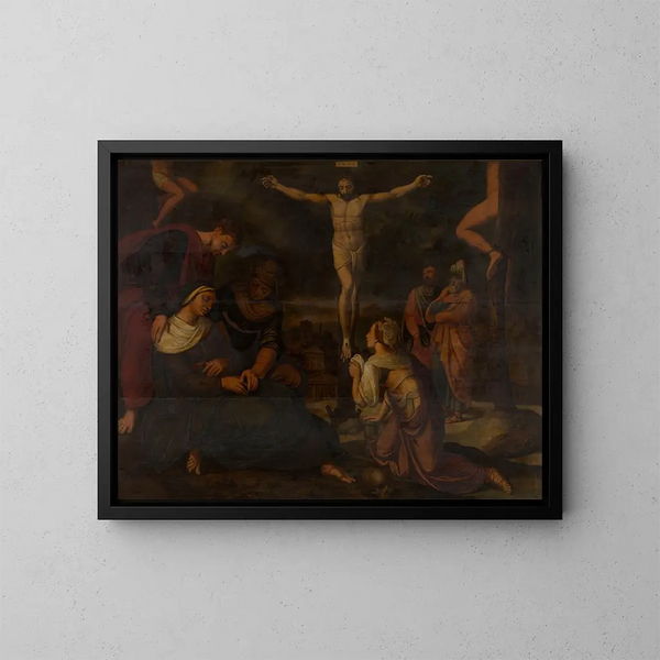 Calvaire - Lambert van Noort — inramlat konstverk på väggen
