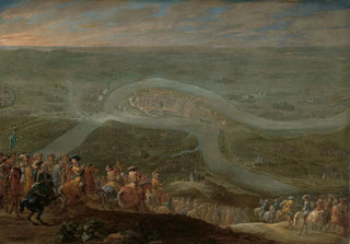 Lambert de Hondt II - King Louis XIV and his Entourage at the Siege of Schenkenschans 1672.webp