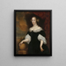 Margaretha Munter 1639-1711, andra hustrun till Jacobus Trip - Lambertus Jansz de Haan — inramlat konstverk på väggen