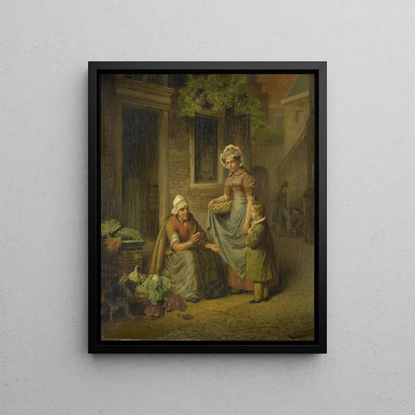 Lambertus Johannes Hansen - Woman Selling Vegetables.webp