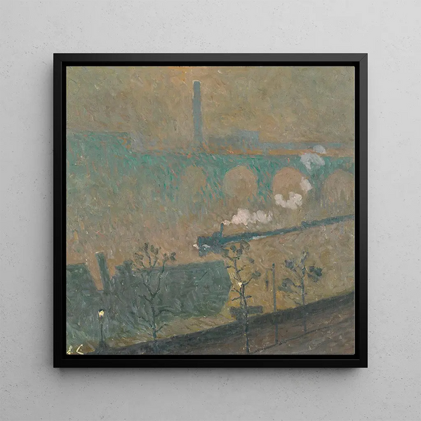 Lanternes de brouillard allumées - Emile Claus