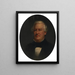 Portrait de Millard Fillmore - Lars Gustaf Sellstedt — inramlat konstverk på väggen