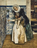 La leçon biblique - Laura Theresa Alma-Tadema — vy av konstverket