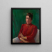 Portrait d'une dame - Laura Wheeler Waring — inramlat konstverk på väggen