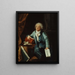 porträttet av Mirabeau 1749-1791 i sitt arbetsrum - Laurent Dabos — inramlat konstverk på väggen