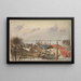 Vue de Roskilde vers le fjord - Laurits Andersen Ring — inramlat konstverk på väggen
