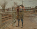 Väntar på tåget - Laurits Andersen Ring — vy av konstverket