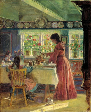 Laurits Tuxen - Pouring the morning coffee.webp