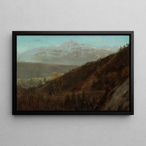 Landskap med berg - Lawrence Alma-Tadema — inramlat konstverk på väggen