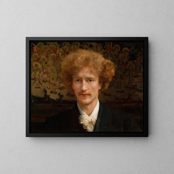 Porträtt av Ignacy Jan Paderewski 1860-1941 - Lawrence Alma-Tadema — inramlat konstverk på väggen
