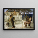 Sappho och Alcée - Lawrence Alma-Tadema — inramlat konstverk på väggen