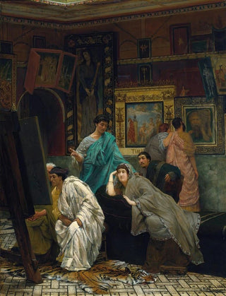 Lawrence AlmaTadema - The Collector Of Pictures At The Time Of Augustus.webp