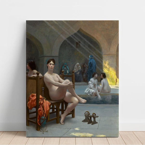Reproduktion av målningen Le Bain des Femmes - Jean-Léon Gérôme