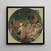 Le Bain turk - Jean-Auguste-Dominique Ingres — inramlat konstverk på väggen