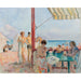 Reproduktion av målningen Le Bar sur la Plage - Henri Lebasque