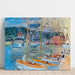 Reproduktion av målningen av Le Bassin de Deauville - Raoul Dufy