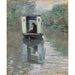 Reproduktion av målningen Le Bateau-Atelier - Claude Monet