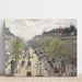 Reproduktion av målningen av målning Le Boulevard de Montmartre, Matinée de Printemps - Camille Pissarro