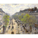 Reproduktion av målningen av målning Le Boulevard de Montmartre, Matinée de Printemps - Camille Pissarro