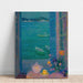 Reproduktion av målningen Le Bouquet à la Fenêtre, Villefranche-sur-Mer - Henri Le Sidaner