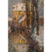 Reproduktion av målningen Le Canal, Snö, Gisors - Henri Le Sidaner