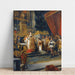 Reproduktion av målningen Le Cardinal de Richelieu Säger mässan i kapellet i Palais Royal - Eugène Delacroix
