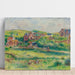 Reproduktion av målningen Le Châlet De Blanche Pierson À Pourville - Pierre-Auguste Renoir
