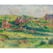 Reproduktion av målningen Le Châlet De Blanche Pierson À Pourville - Pierre-Auguste Renoir