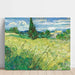 Reproduktion av målningen Le Champ de blé vert avec cyprès - Vincent Van Gogh