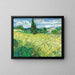 Reproduktion av målningen Le Champ de blé vert avec cyprès - Vincent Van Gogh