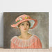 Reproduktion av målningen Le Chapeau Rose - Henri Lebasque