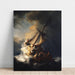 Reproduktion av målningen Le Christ dans la tempête sur la mer de Galilée - Rembrandt