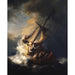 Reproduktion av målningen Le Christ dans la tempête sur la mer de Galilée - Rembrandt