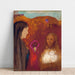 Reproduktion av målningen av Kristus och den samaritanska kvinnan (Den vita blomsterbuketten) - Odilon Redon