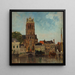 Le Clocher de l'Église de Dordrecht - Carl Sknberg — inramlat konstverk på väggen