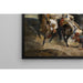 Reproduktion av målningen Le Combat du Giaour et de Hassan - Eugène Delacroix