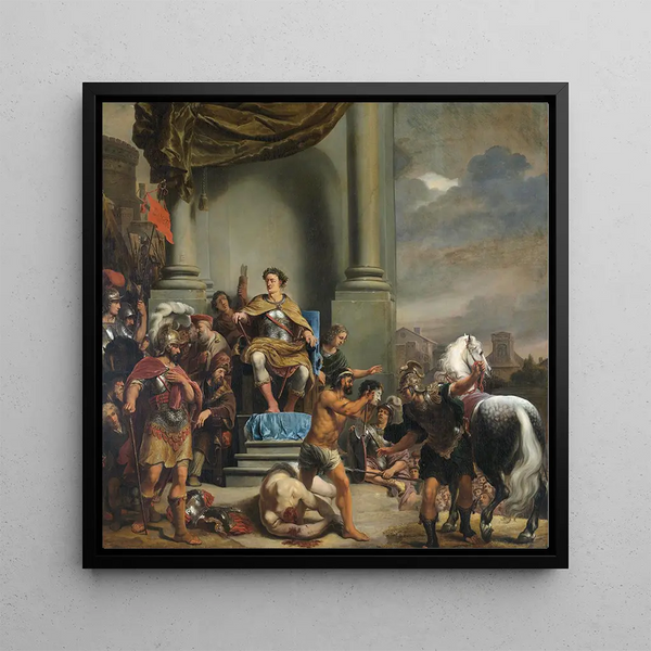 Le Consul Titus Manlius Torquatus ordonne la décapitation de son fils - Ferdinand Bol
