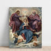 Reproduktion av målningen Le Couronnement de la Vierge - Diego Velázquez