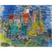 Reproduktion av målningen Le Dépiquage Bleu - Raoul Dufy