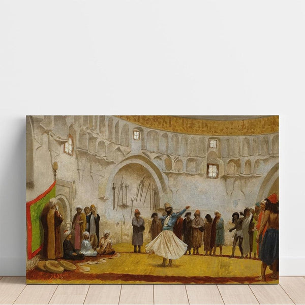 Reproduktion av målningen Le Derviche Tourneur - Jean-Léon Gérôme