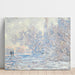 Reproduktion av målningen Le Givre à Giverny - Claude Monet