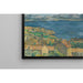 Reproduktion av målningen av Le Golfe de Marseille sett från l'Estaque - Paul Cézanne