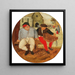 Le Gros Paysan et le Marchand - Pieter Brueghel le Jeune — väggpresentation av konstverket