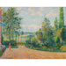 Reproduktion av målningen Le Jardin d'Octave Mirbeau, la Terrasse, Les Damps - Camille Pissarro