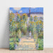 Reproduktion av målningen Le Jardin de Monet à Vétheuil - Claude Monet