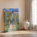 Reproduktion av målningen Le Jardin de Monet à Vétheuil - Claude Monet